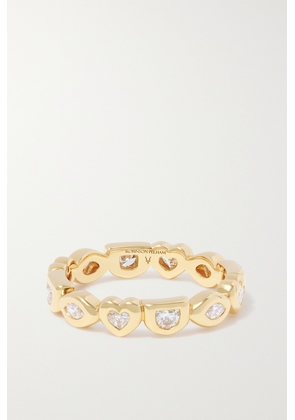 Robinson Pelham - Mini Eye Love U 18-karat Gold Diamond Ring - 6,7