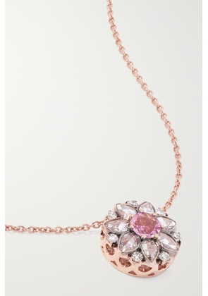 Selim Mouzannar - 18-karat Pink Gold, Sapphire And Diamond Necklace - One size