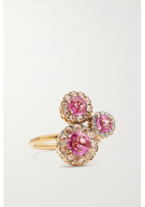 Selim Mouzannar - Beirut Rosace 18-karat Rose Gold Multi-stone Ring - Pink - 52,54