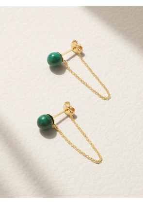Mateo - 14-karat Gold Malachite Earrings - Green - One size