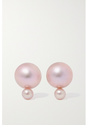Mizuki - 14-karat Gold Pearl Earrings - Cream - One size