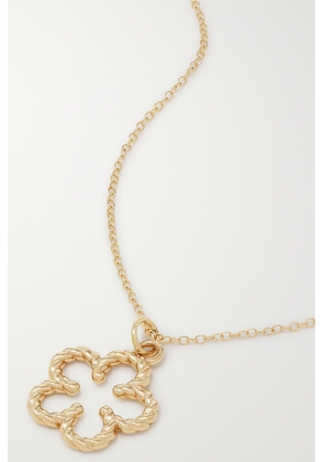 Alison Lou - Flower Streamer 14-karat Gold Necklace - One size