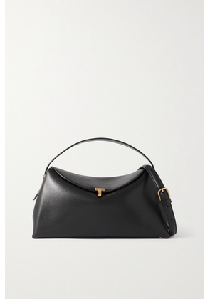 TOTEME - T-lock Leather Shoulder Bag - Black - One size