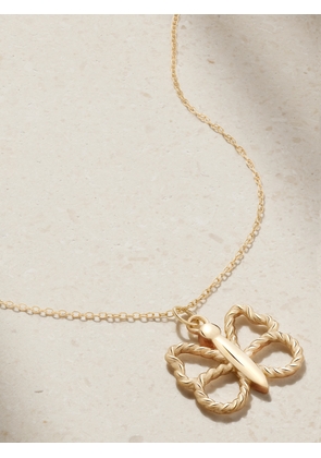 Alison Lou - Butterfly Streamer 14-karat Gold Necklace - One size
