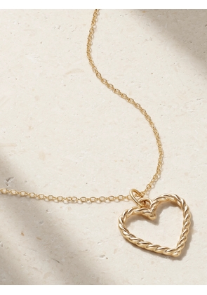 Alison Lou - Heart Streamer 14-karat Gold Necklace - One size