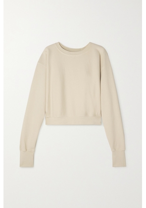 Les Tien - Cotton-jersey Sweatshirt - Ivory - x small,small,medium,large,x large