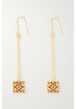 Loewe - Anagram Gold-plated Earrings - One size