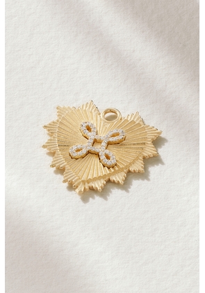 Foundrae - True Love Knot 18-karat Gold Diamond Pendant - One size