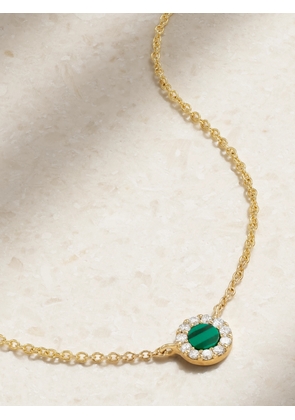 Diane Kordas - Evil Eye 18-karat Gold, Malachite And Diamond Necklace - Green - One size