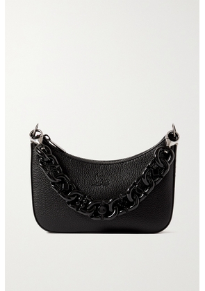 Christian Louboutin - Loubila Chain Mini Debossed Textured-leather Shoulder Bag - Black - One size