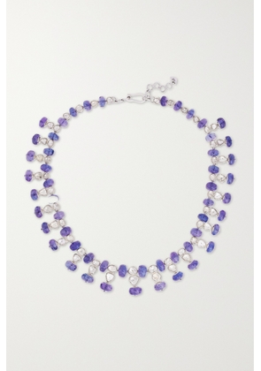 Amrapali London - 18-karat White Gold, Tanzanite And Diamond Necklace - Blue - One size