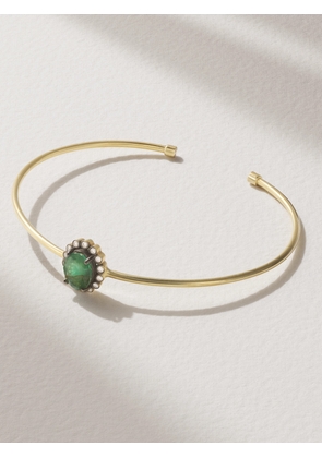 Amrapali London - 18-karat Gold, Emerald And Diamond Cuff - Green - One size