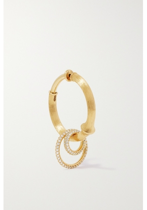 OLE LYNGGAARD COPENHAGEN - Nature Large 18-karat Gold Diamond Single Hoop Earring - One size