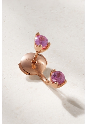 Anita Ko - Orbit 18-karat Rose Gold Sapphire Single Earring - Pink - One size