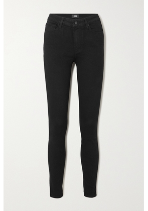 PAIGE - Hoxton High-rise Skinny Jeans - Black - 23,24,25,26,27,28,29,30,31,32
