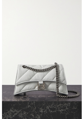 Balenciaga - Crush Small Quilted Crinkled-leather Shoulder Bag - White - One size