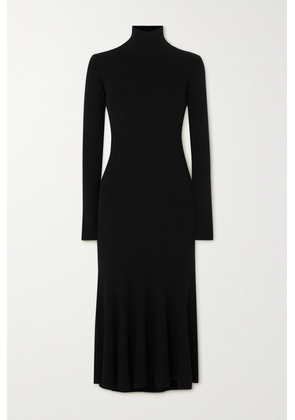 Balenciaga - Ribbed Wool-blend Turtleneck Midi Dress - Black - XS,S,M,L,XL