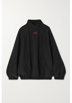 Balenciaga - Oversized Embroidered Shell Track Jacket - Black - 1,2,3,4,5