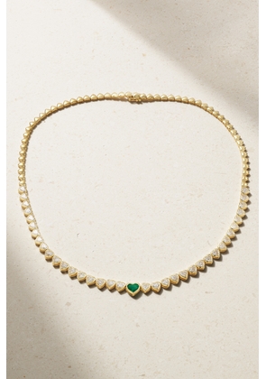Anita Ko - 18-karat Gold, Diamond And Emerald Necklace - One size