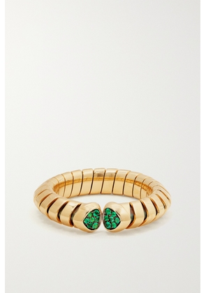 Marina B - Trisolina 18-karat Gold Emerald Ring - 5,6,7