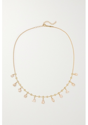 Jacquie Aiche - Shaker 14-karat Gold, Morganite And Diamond Necklace - One size