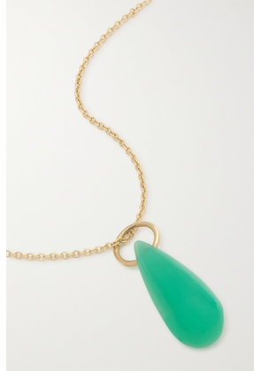 Pippa Small - 18-karat Gold Chrysoprase Necklace - One size