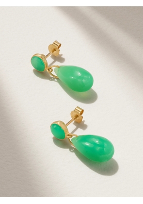 Pippa Small - 18-karat Gold Chrysoprase Earrings - Green - One size