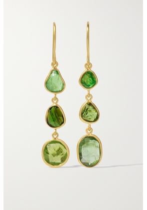 Pippa Small - 18-karat Gold Tourmaline Earrings - Green - One size
