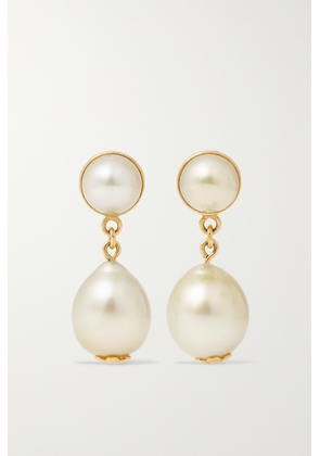 Pippa Small - 18-karat Gold Pearl Earrings - One size