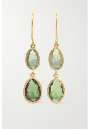 Pippa Small - 18-karat Gold Emerald Earrings - Green - One size