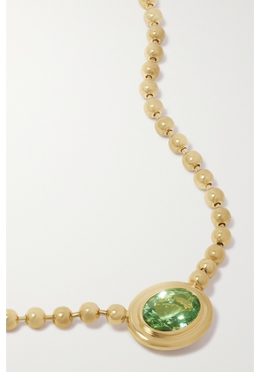 Gemella - Double Bubble Bezel 18-karat Gold Tourmaline Necklace - One size