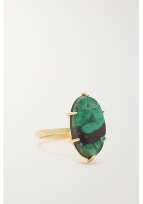 Andrea Fohrman - 14-karat Gold Malachite Azurite Ring - Green - 6