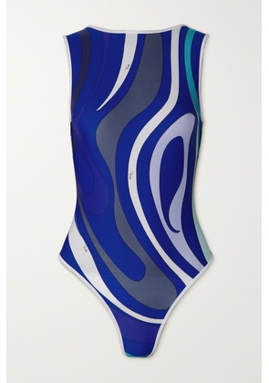 PUCCI - Printed Swimsuit - Blue - x small,small,medium,large