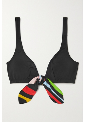 PUCCI - Printed Triangle Bikini Top - Black - x small,small,medium,large