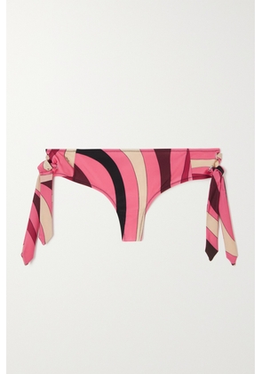 PUCCI - Marmo Printed Bikini Briefs - Pink - x small,small,medium,large
