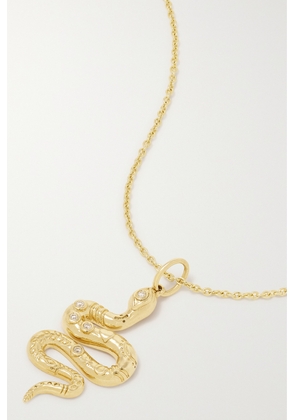 Sydney Evan - Snake 14-karat Gold Diamond Necklace - One size