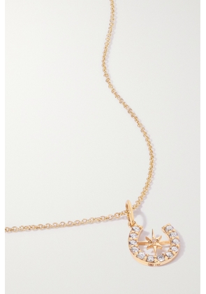 Sydney Evan - Starburst Horseshoe 14-karat Gold Diamond Necklace - One size