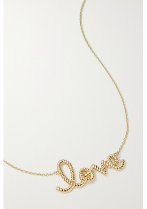 Sydney Evan - Medium Love 14-karat Gold Necklace - One size