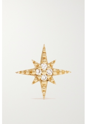 Sydney Evan - Mini Starburst 14-karat Gold Diamond Single Earring - One size