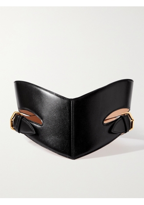 Alaïa - Cutout Leather Waist Belt - Black - 65,70,75,80,85