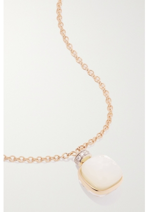 Pomellato - Nudo 18-karat Rose And White Gold Multi-stone Necklace - One size