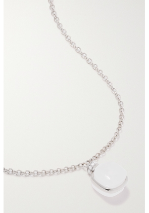 Pomellato - Nudo 18-karat White Gold, Quartz And Diamond Necklace - One size