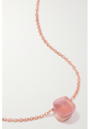 Pomellato - Nudo 18-karat Rose Gold, Quartz And Chalcedony Doublet Necklace - One size