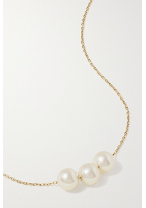 Mizuki - 14-karat Gold Pearl Necklace - White - One size
