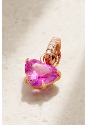 Anita Ko - 18-karat Rose Gold, Sapphire And Diamond Pendant - Pink - One size