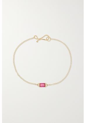 Melissa Joy Manning - 14-karat Recycled Gold Ruby Bracelet - Pink - One size