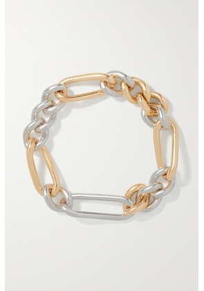 MAOR - Unity Link 18-karat Gold And Sterling Silver Bracelet - S