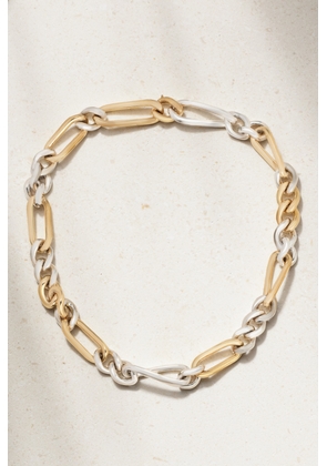 MAOR - 18-karat Gold And Sterling Silver Choker - One size
