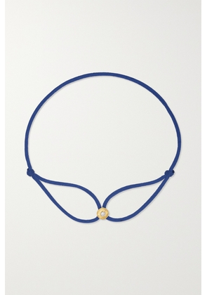Octavia Elizabeth - + Net Sustain Parachute Nesting Gem 18-karat Recycled Gold, Diamond And Cord Bracelet - Blue - One size