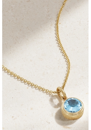 42 SUNS - 14-karat Gold Topaz Necklace - Blue - One size